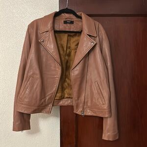 Able Maha Leather Jacket Whiskey